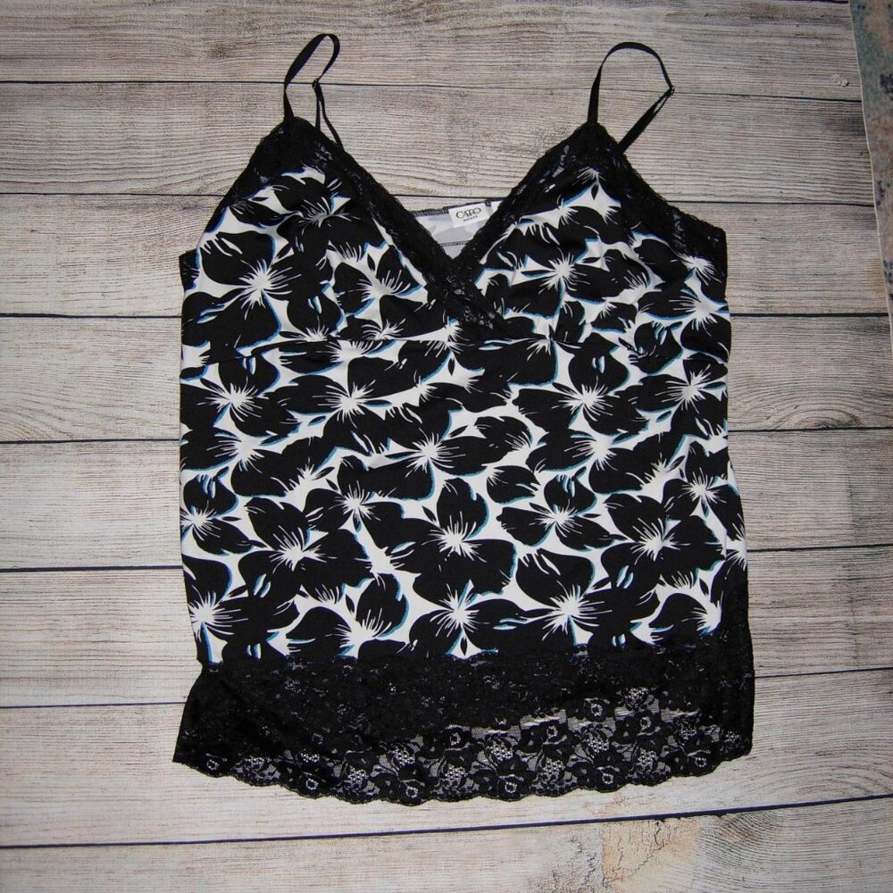 Size 22/24W Cato lace trimmed cami top